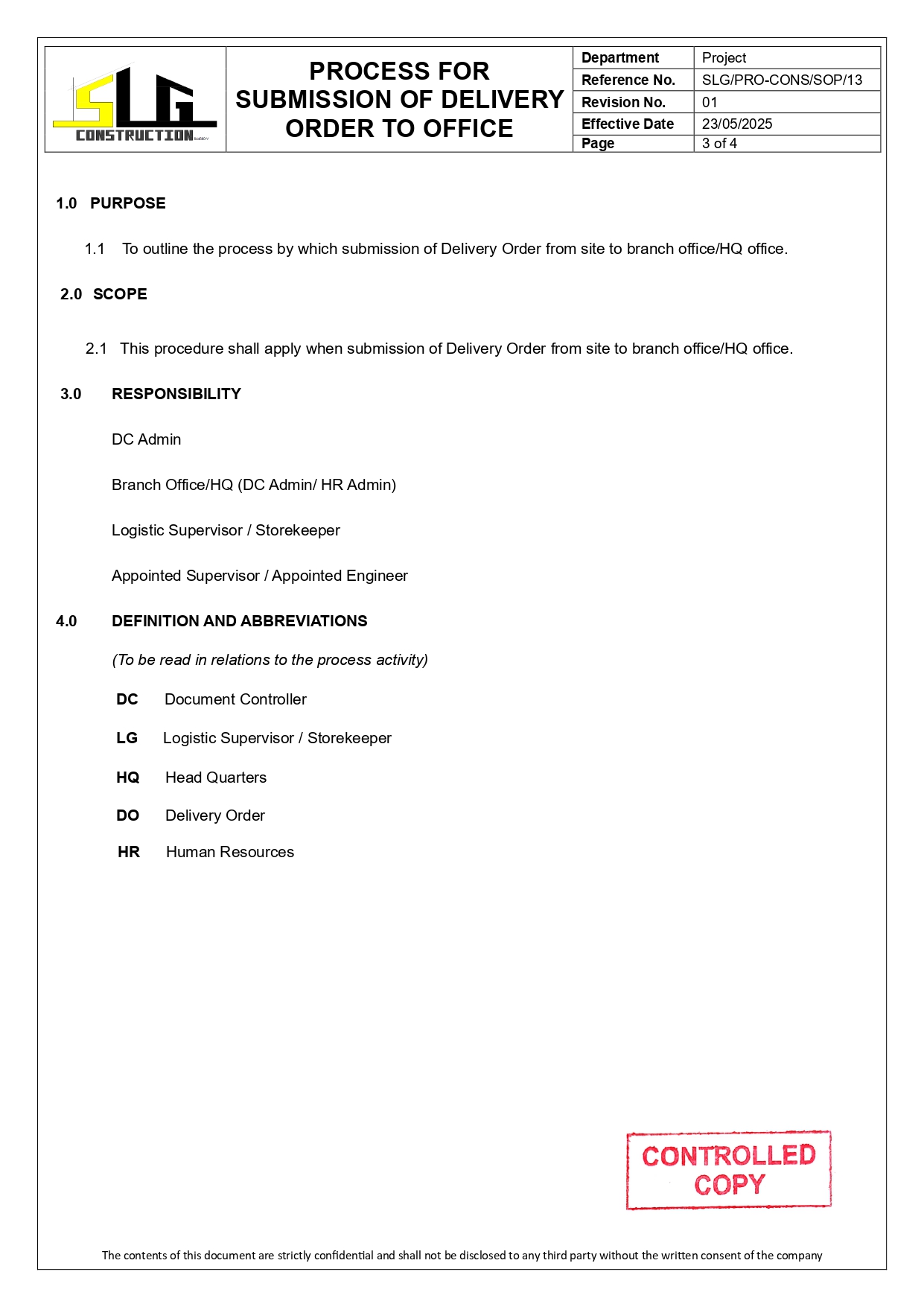 SLG-PRO-SOP Page 3